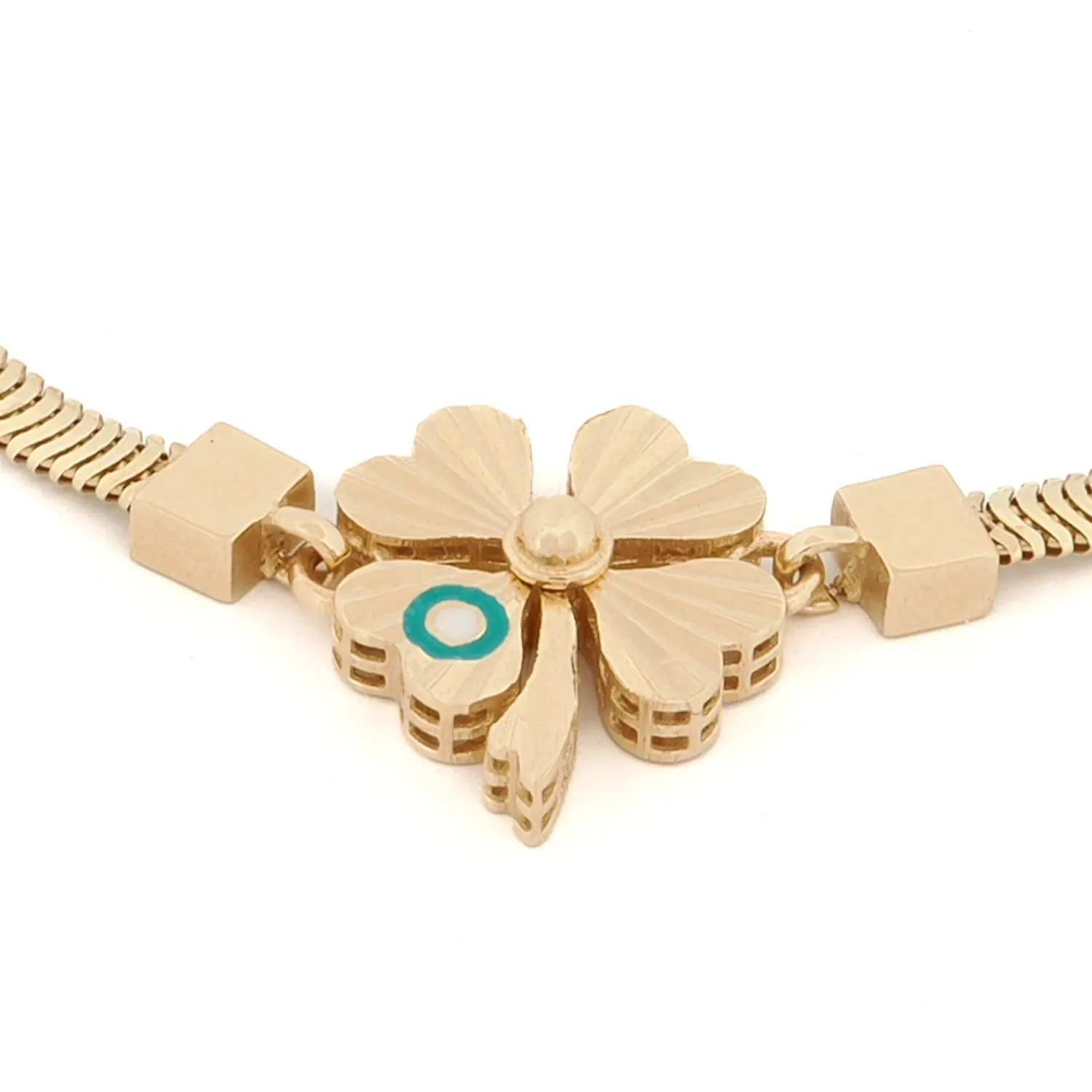 Lucky Clover Solid Gold Bracelet